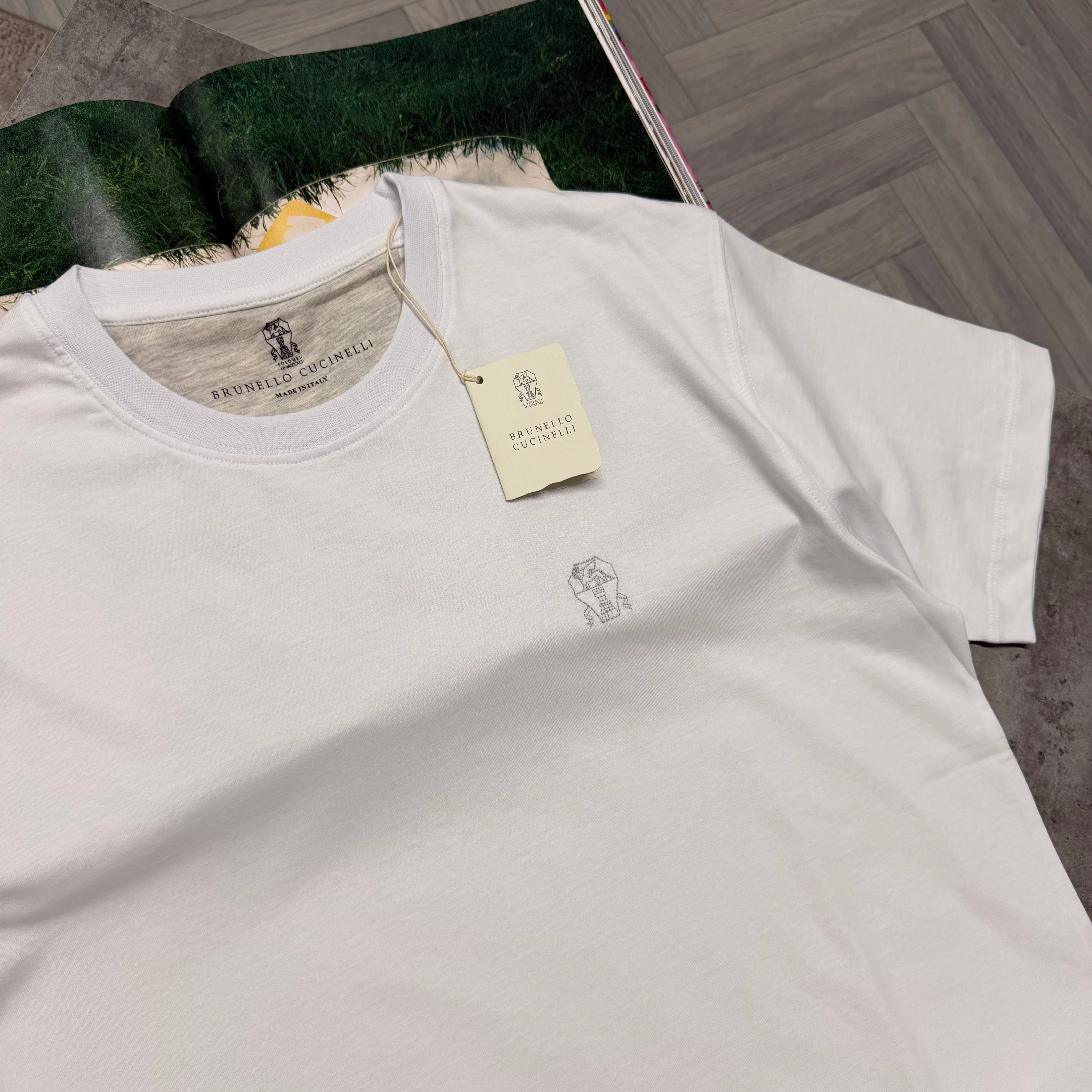 BRUNELLO LOGO T SHIRT - WHITE - Image 2