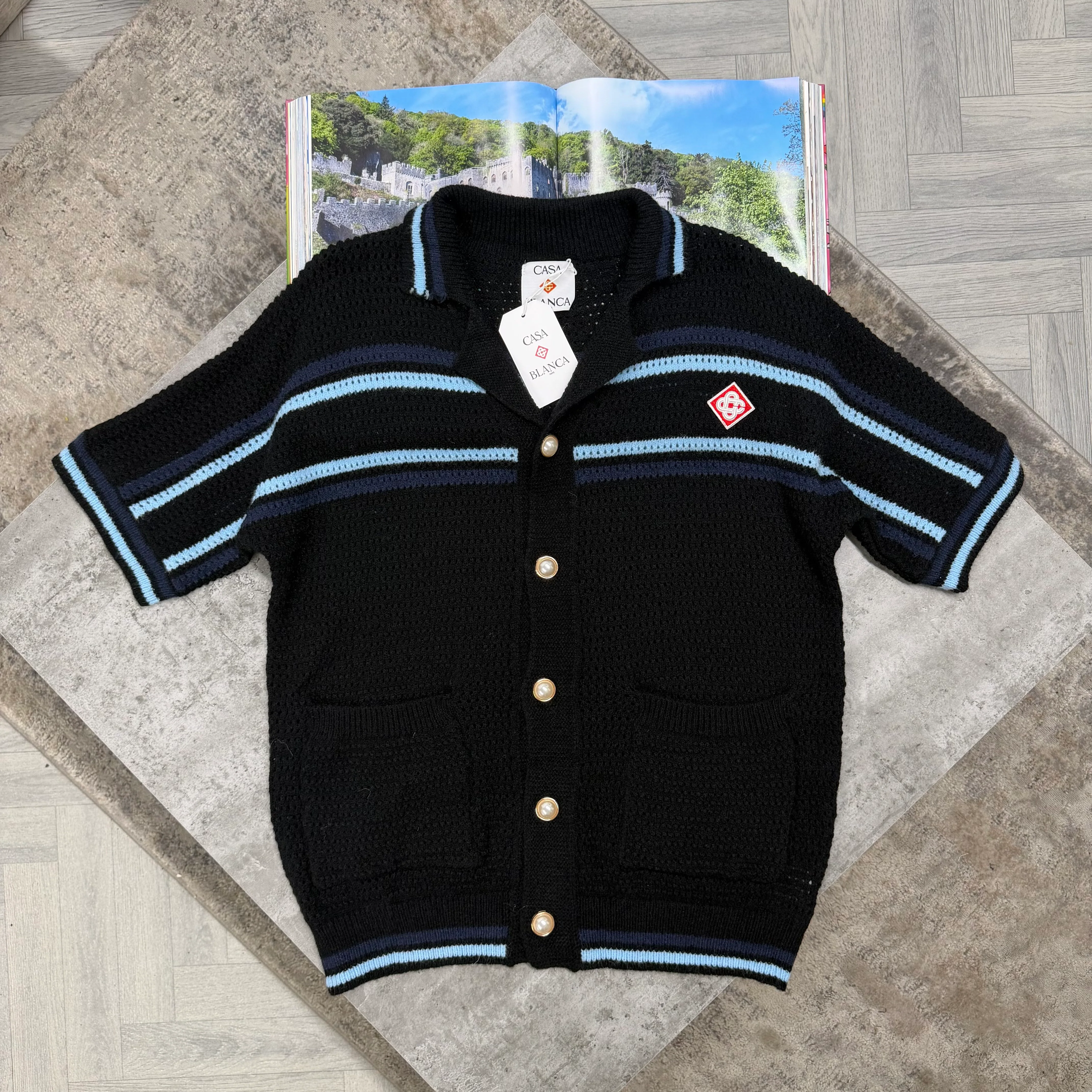 CB KNIT SET - BLACK / SKY BLUE - Image 2