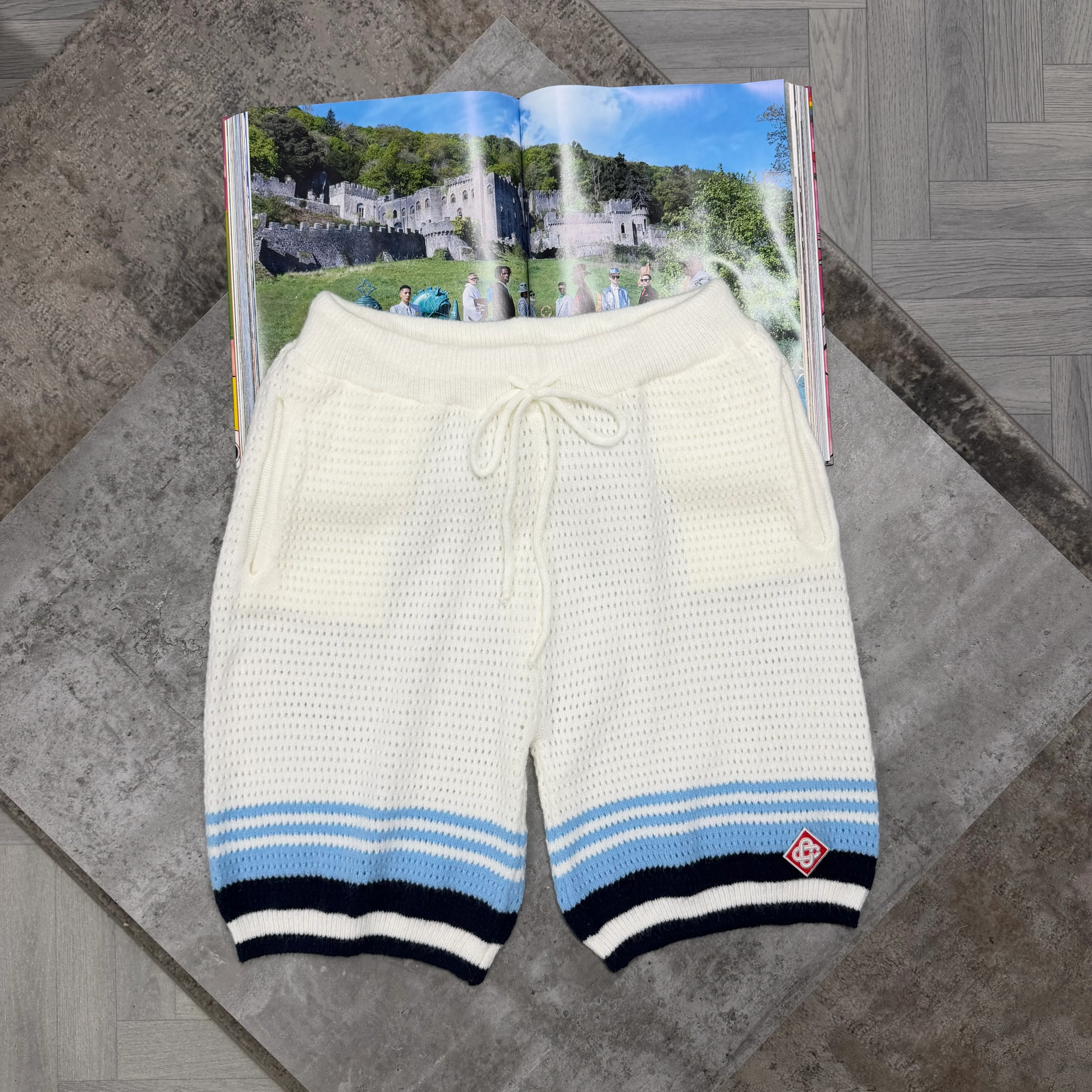 CB KNIT SET - WHITE / SKY BLUE - Image 3