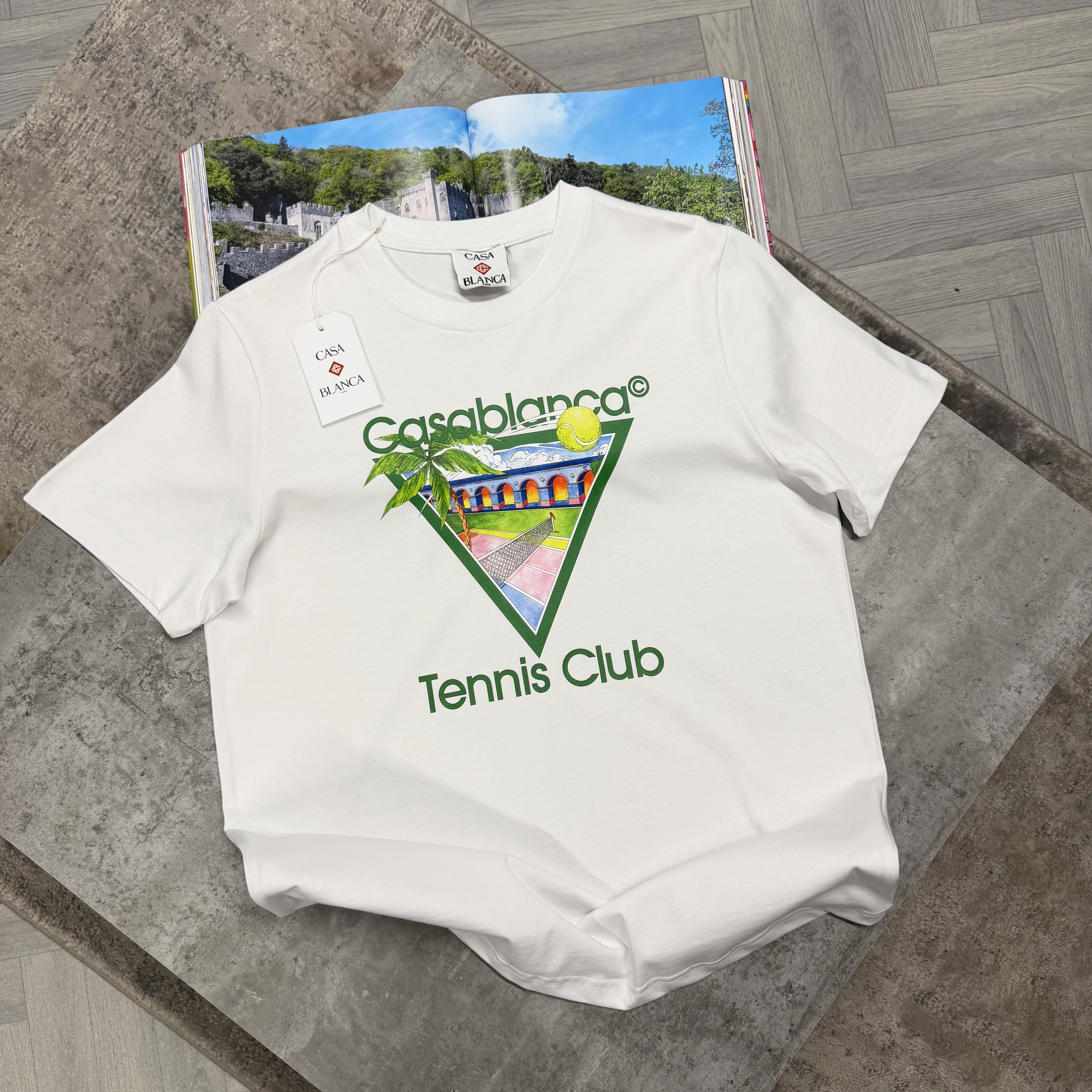 CB TENNIS CLUB T SHIRT - WHITE