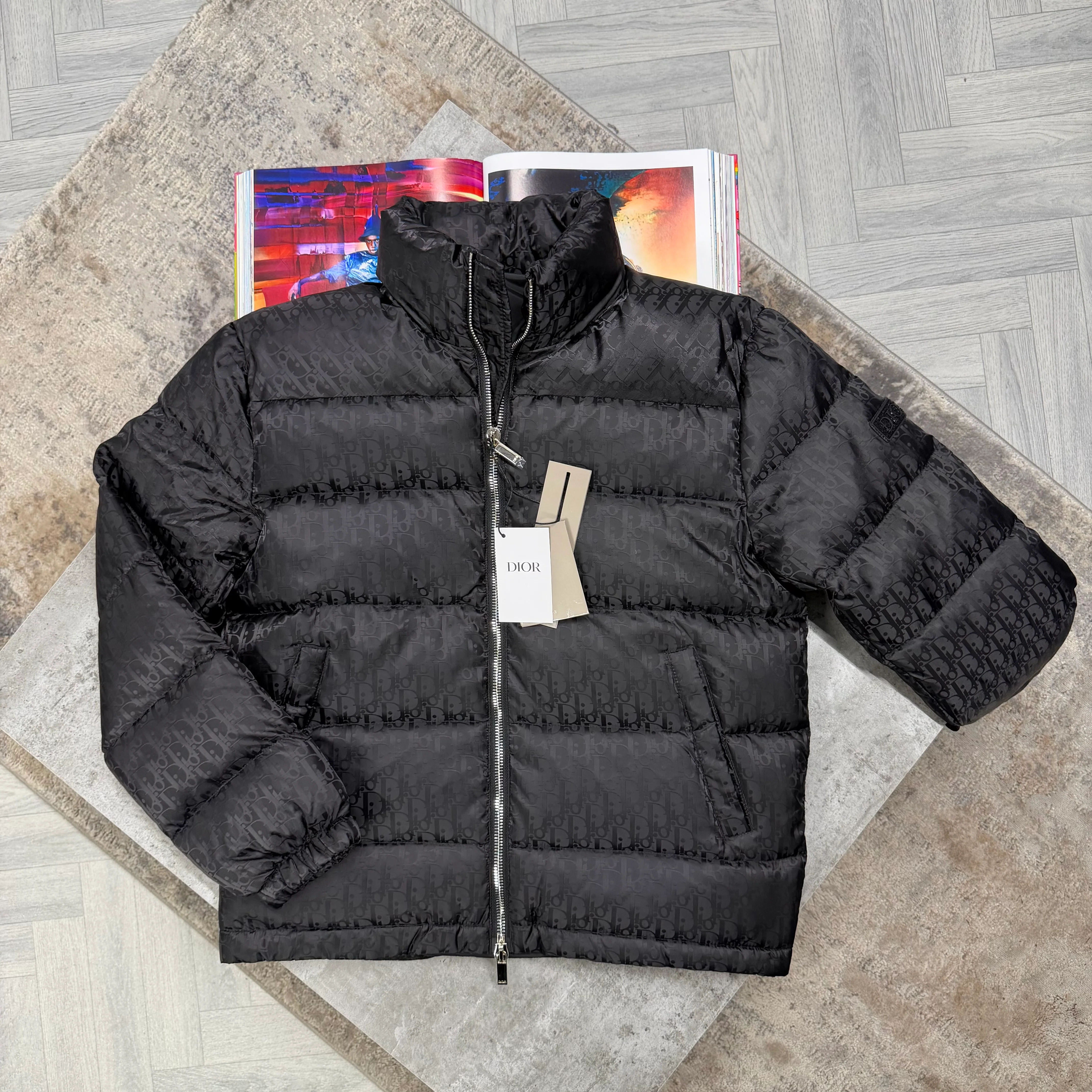 CD OBLIQUE COAT - BLACK