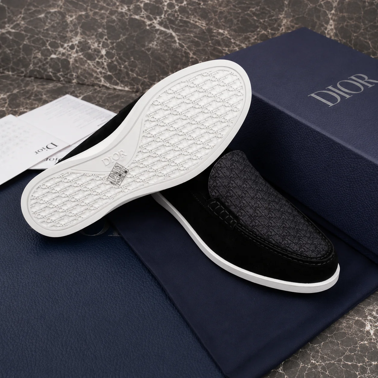 (PRE ORDER) CD OBLIQUE LOAFER - BLACK - Image 2