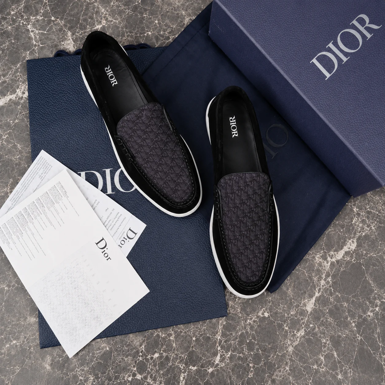 (PRE ORDER) CD OBLIQUE LOAFER - BLACK - Image 3