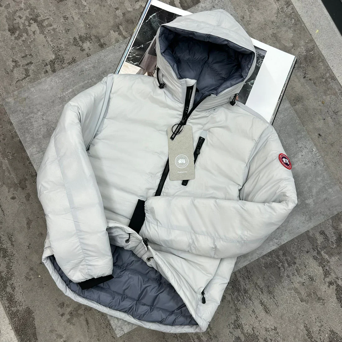 CG PUFFER COAT - ICE WHITE