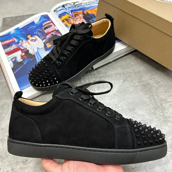 LOUB LOW SPIKE TRAINERS - BLACK (PRE ORDER) - Image 2