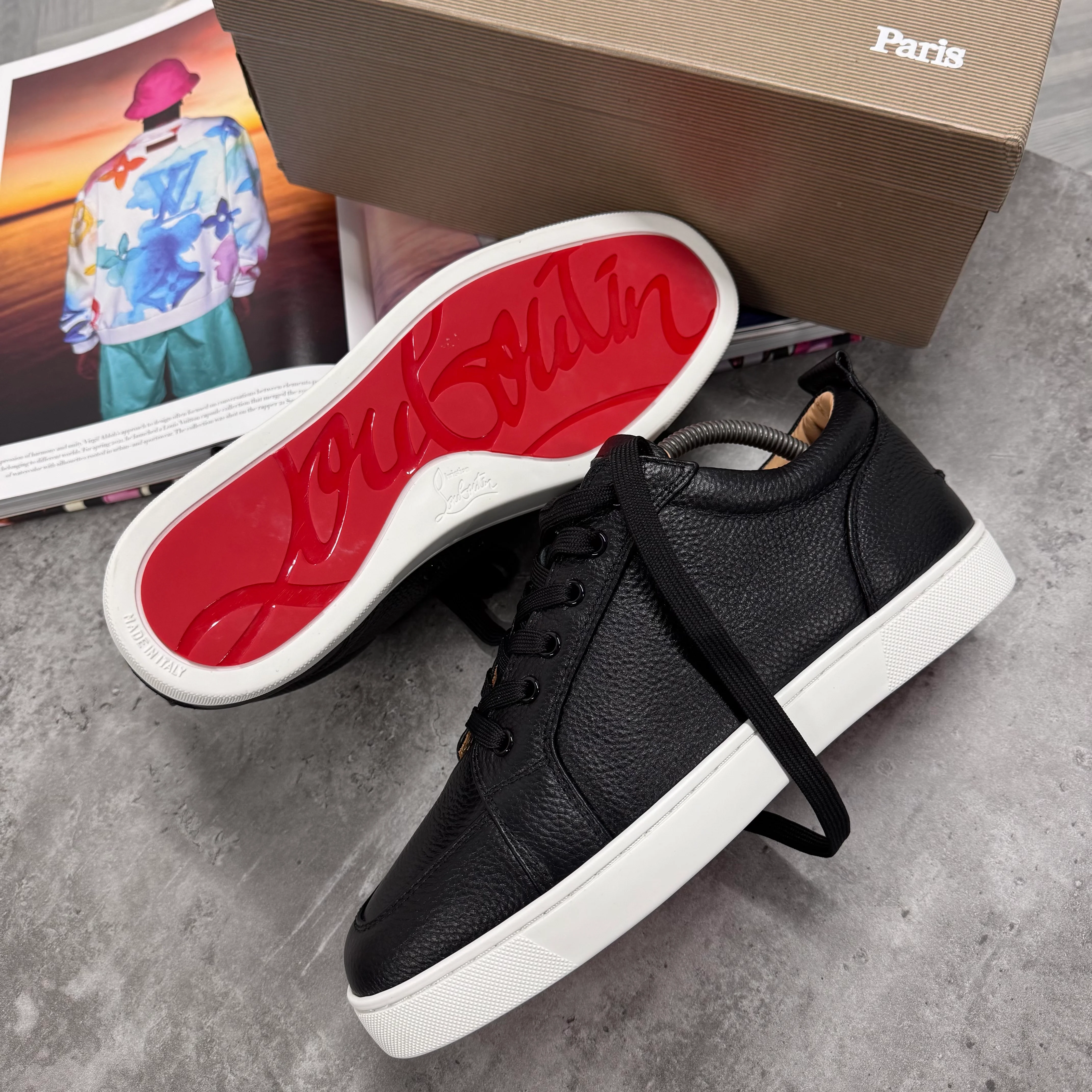 LOUB TRAINERS - BLACK / WHITE (PRE ORDER) - Image 2