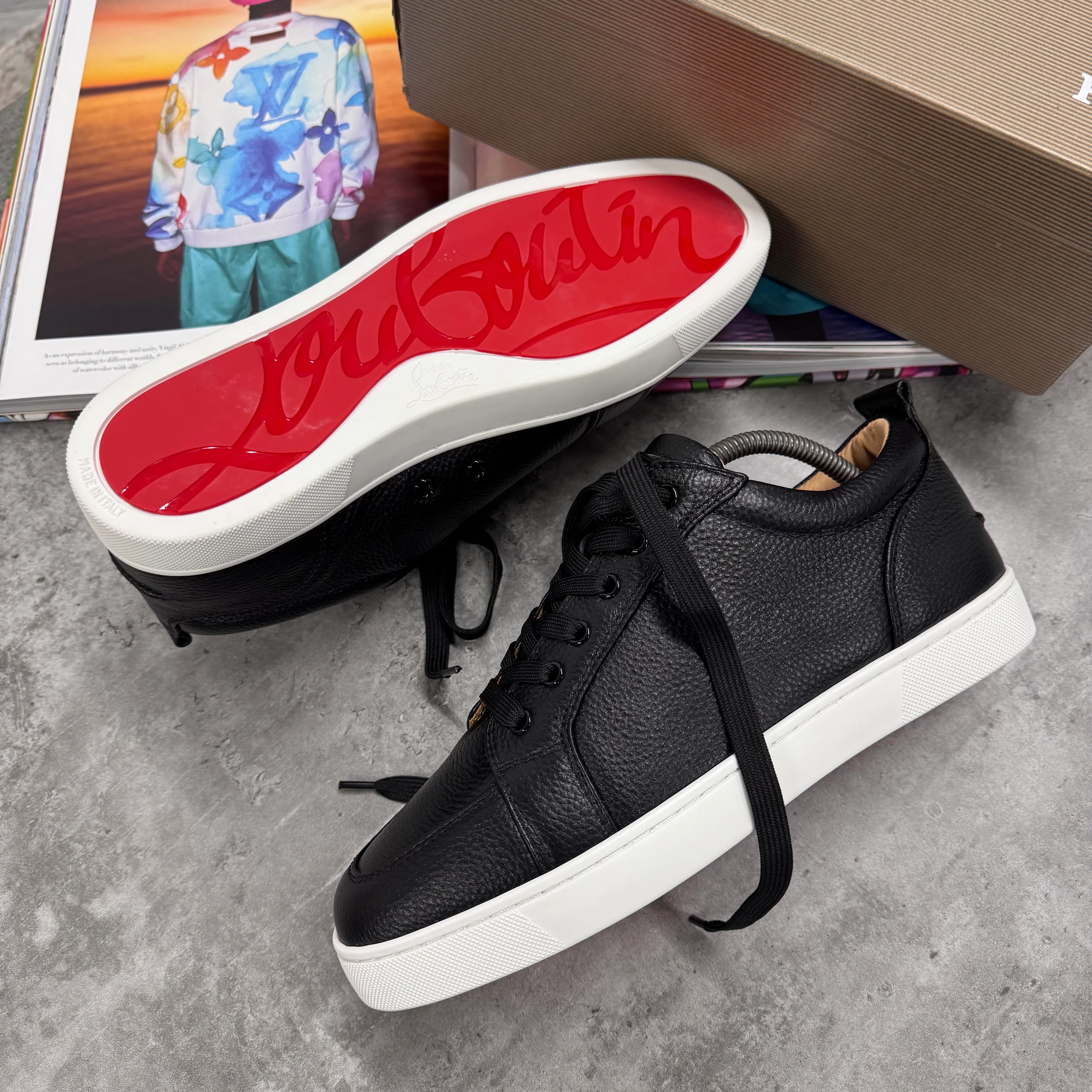 LOUB TRAINERS - BLACK / WHITE (PRE ORDER) - Image 3