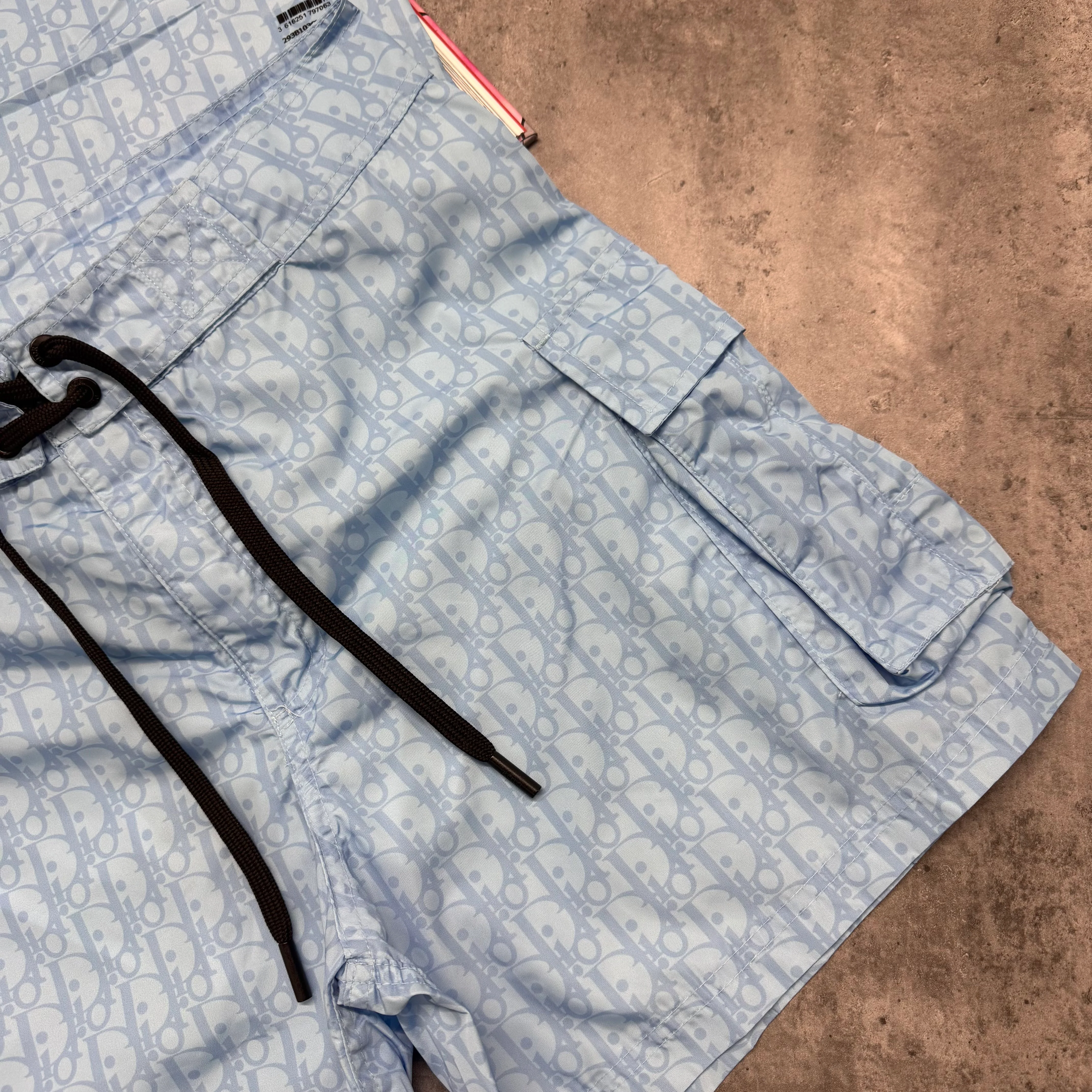CD OBLIQUE SWIM SHORTS - SKY BLUE - Image 2
