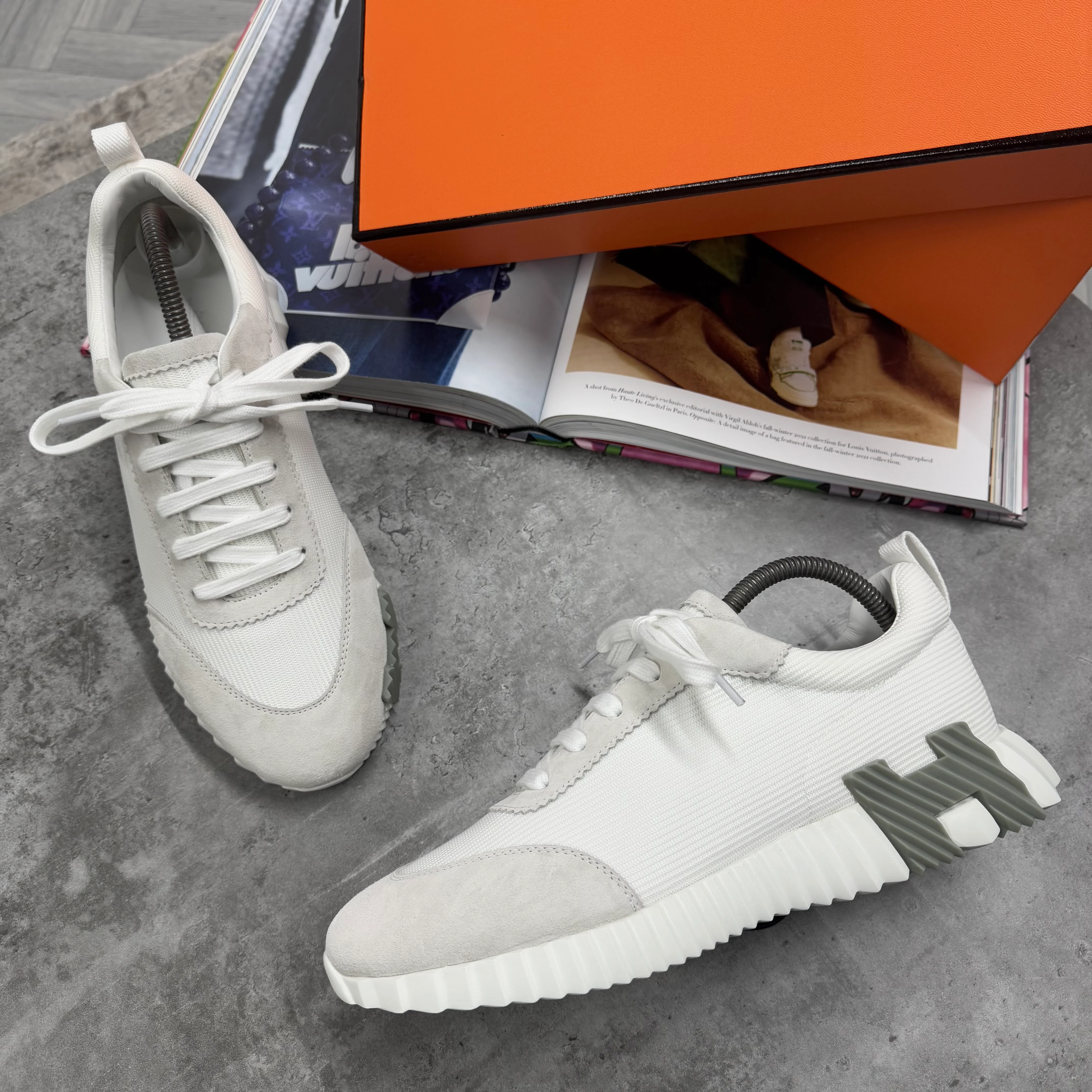 H TRAINER - WHITE / GREY - Image 2