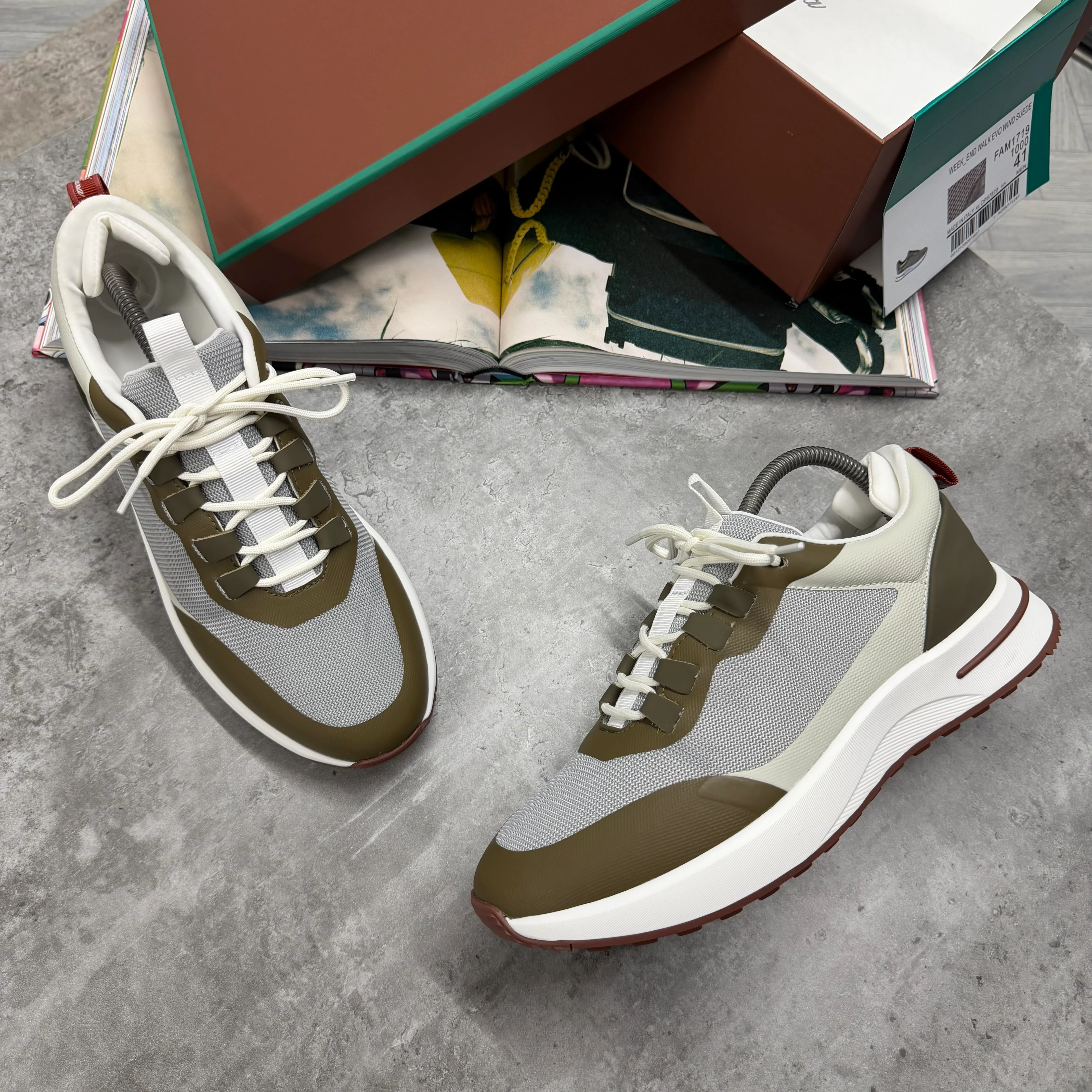 LORO TRAINER - GREY / KHAKI - Image 2