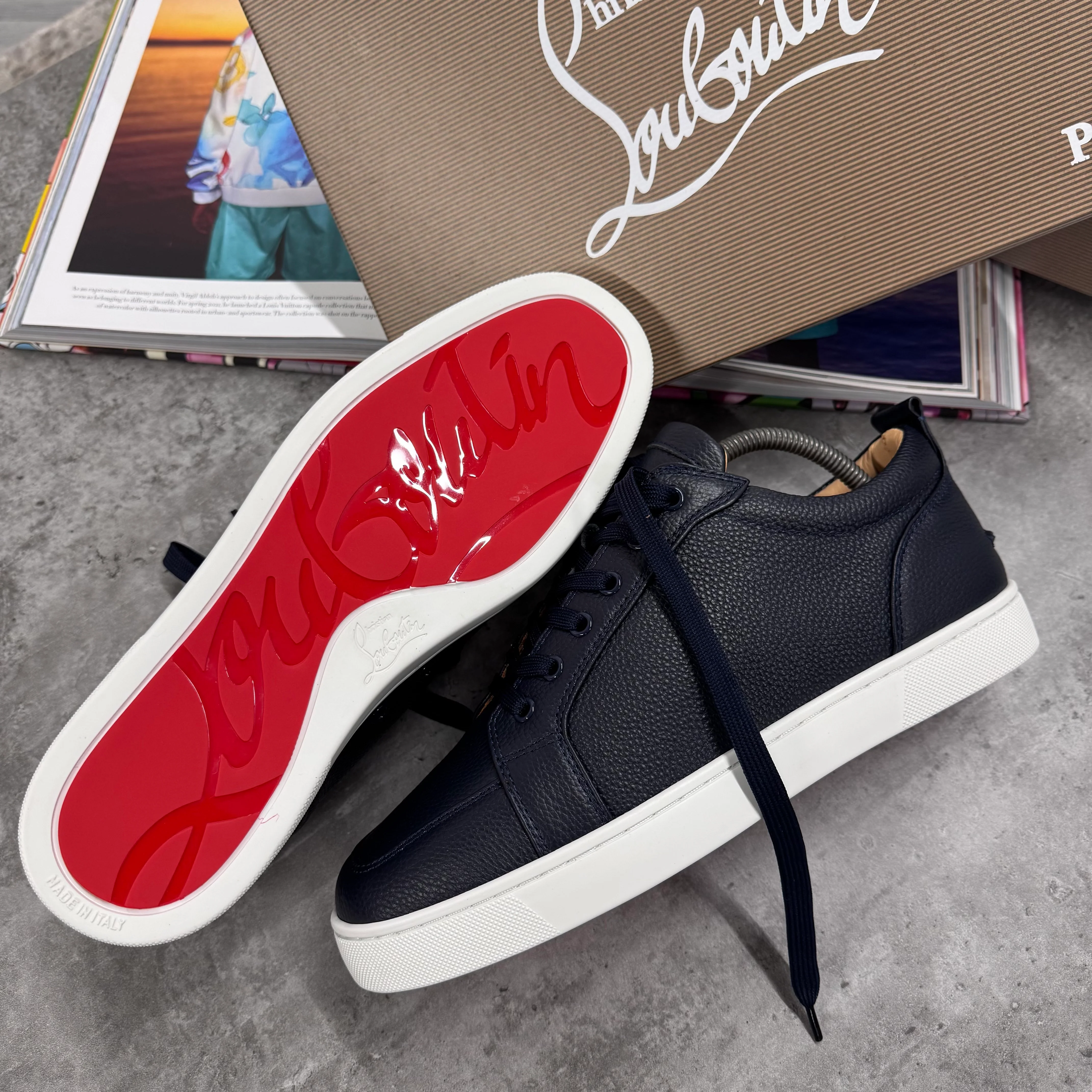 LOUB TRAINERS - NAVY - Image 3