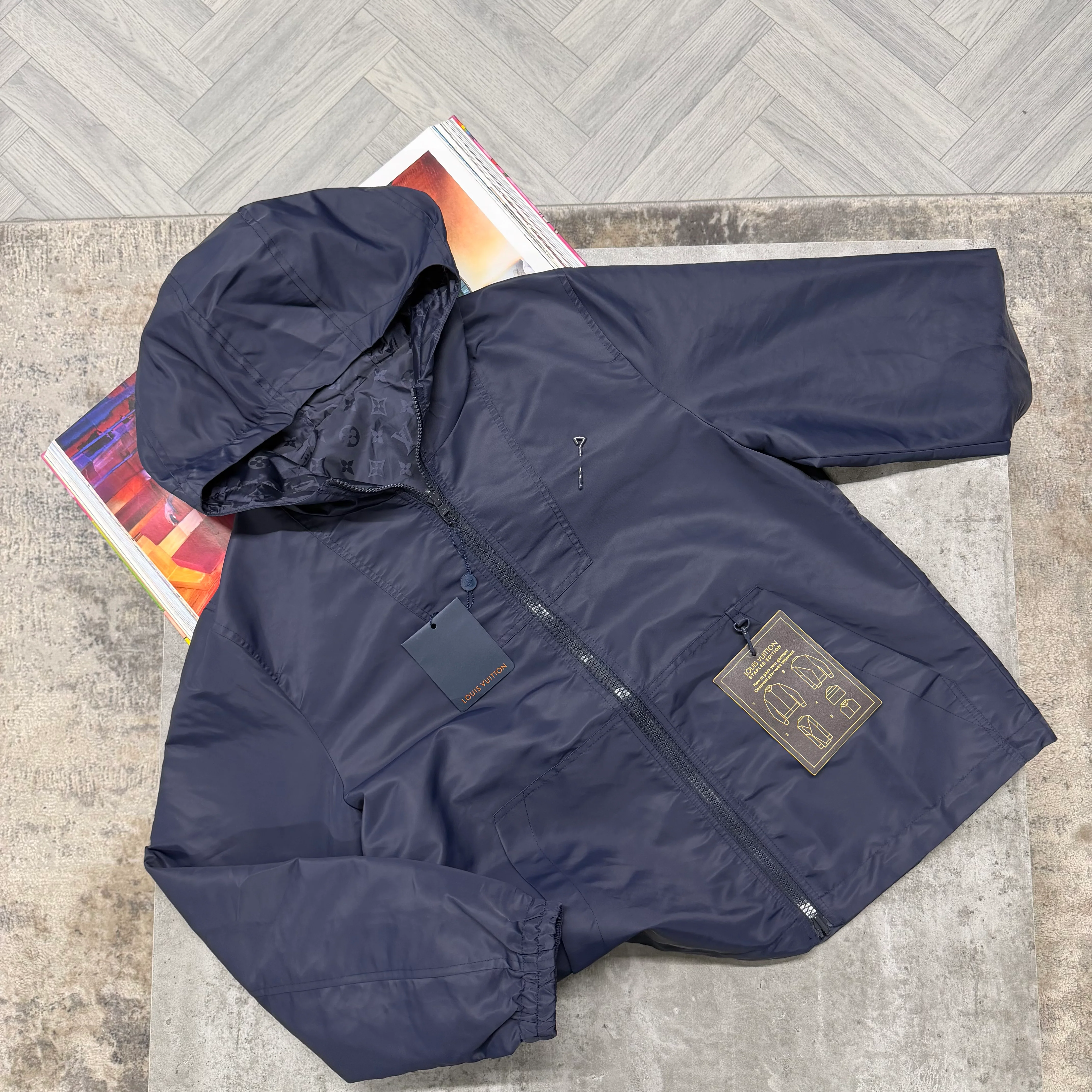 LVE REVERSIBLE MONOGRAM JACKET - NAVY - Image 2