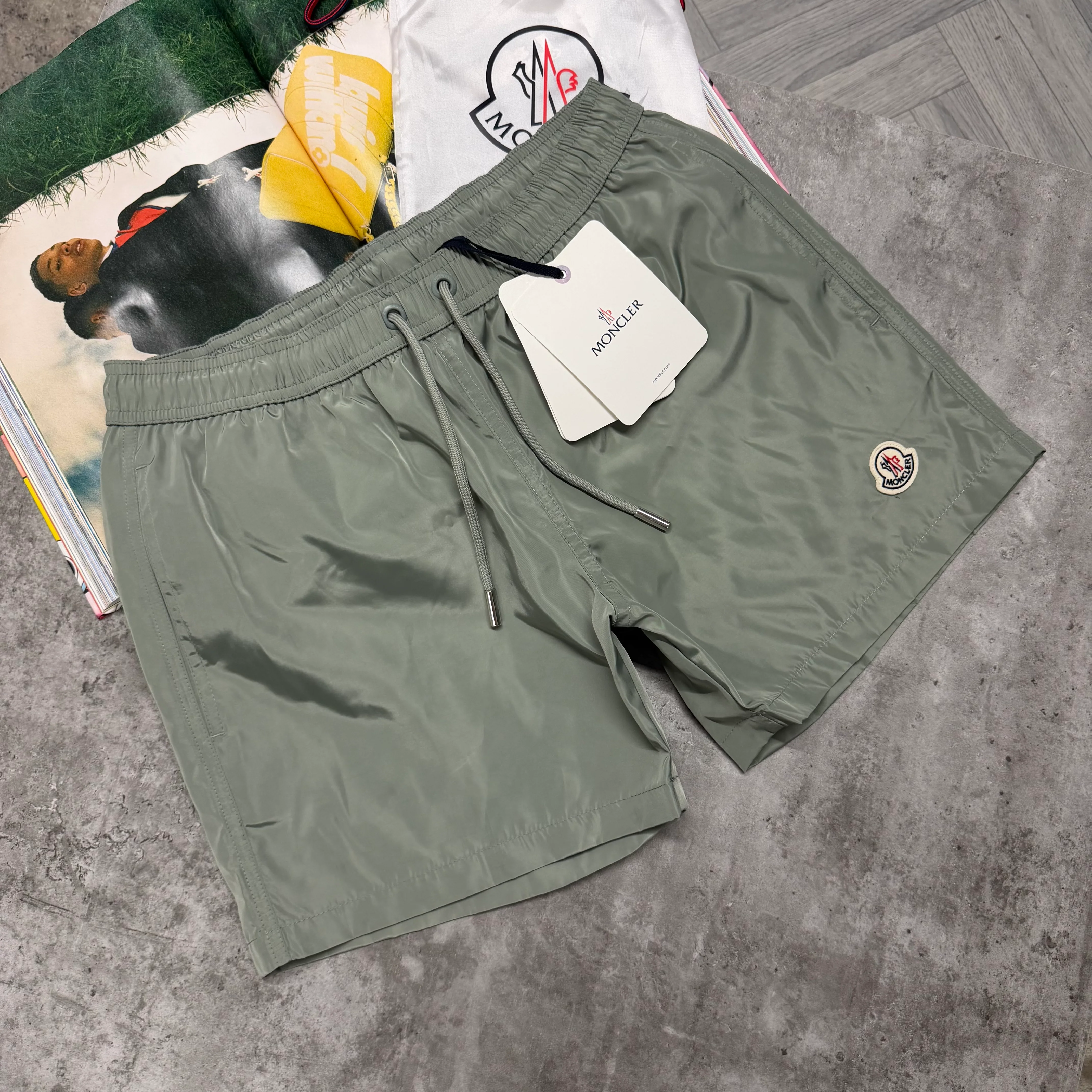 MNCLR BAGGED SWIMS - ALMOND GREEN