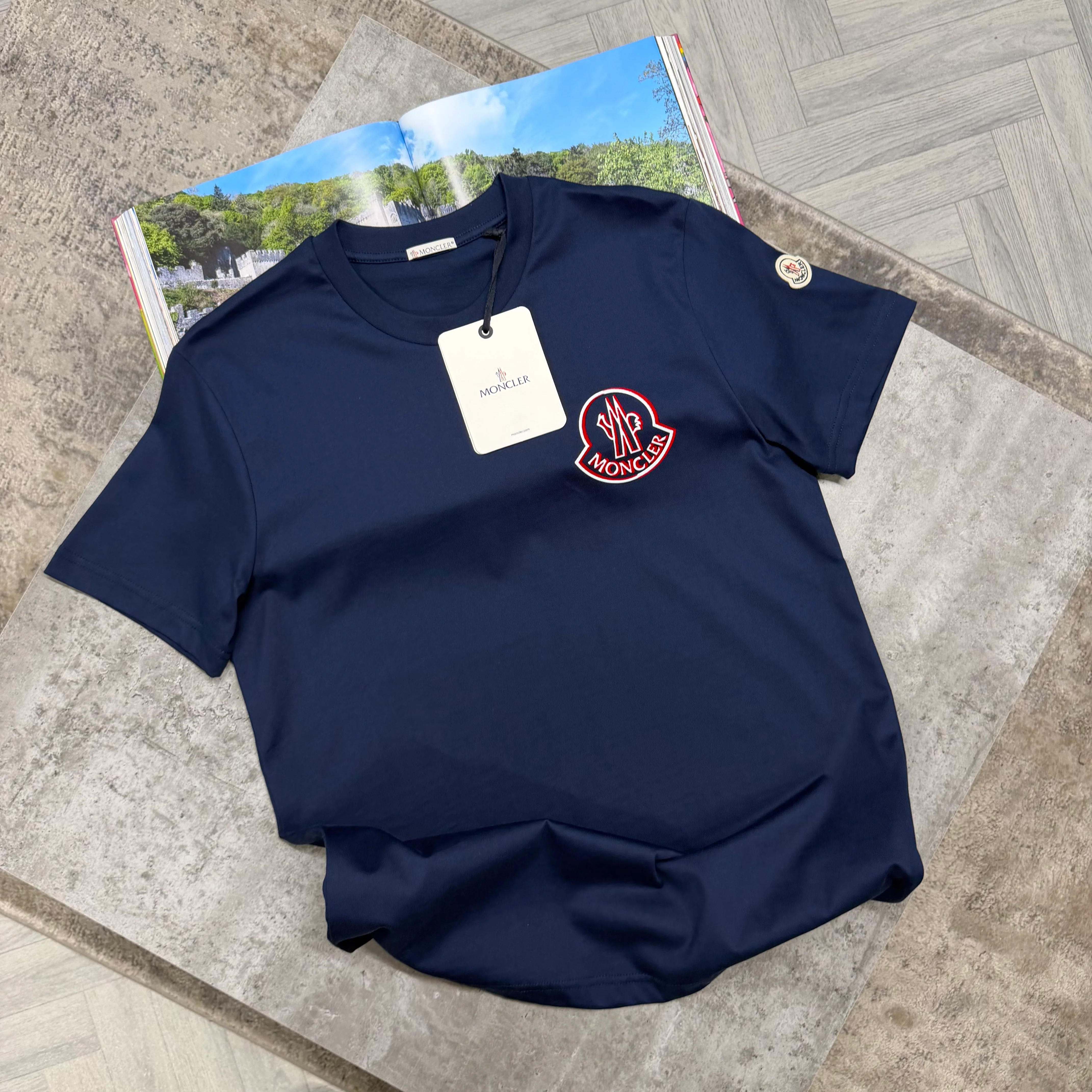 MNCLR BIG LOGO T SHIRT - INDIGO