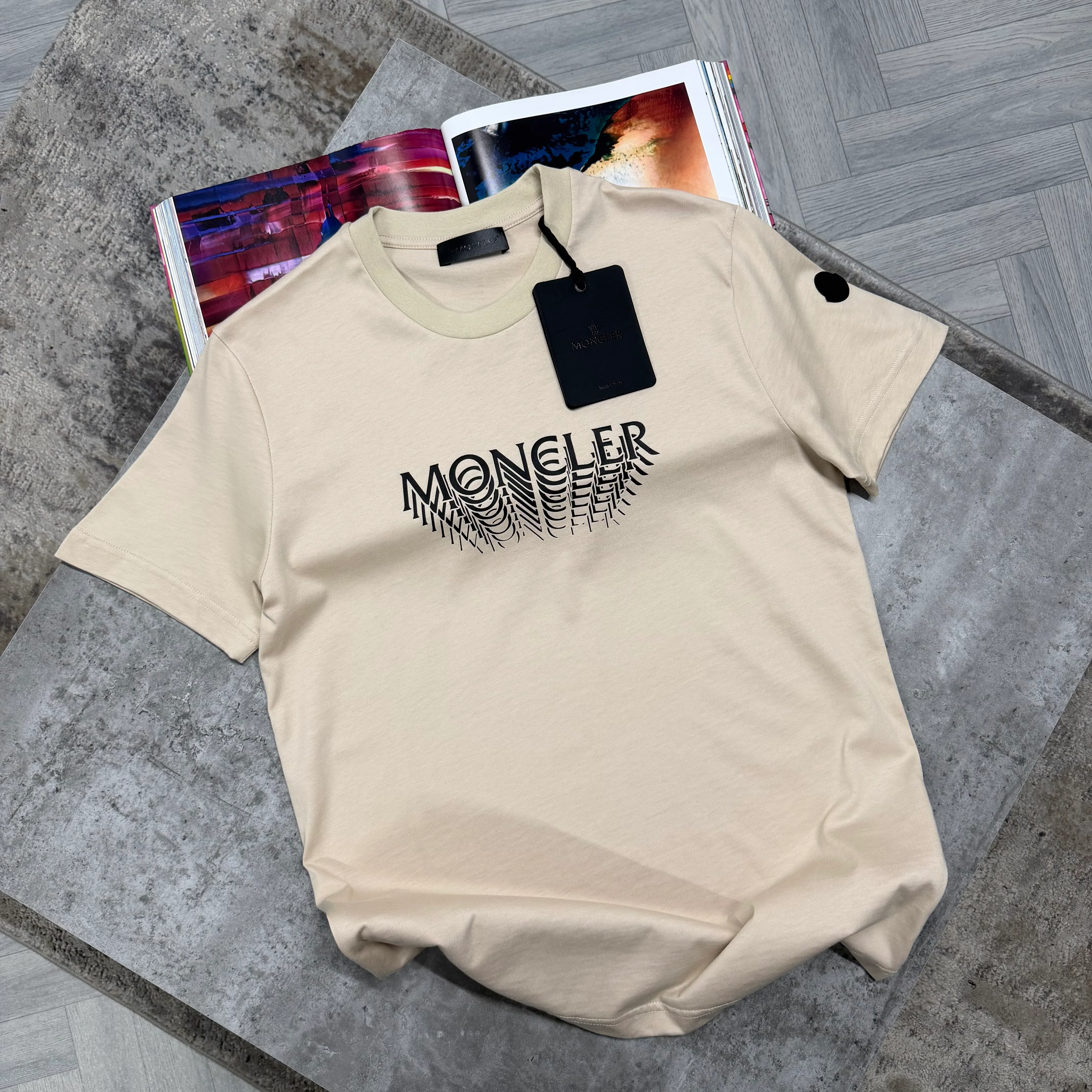 MNCLR ILLUSION T SHIRT - BEIGE