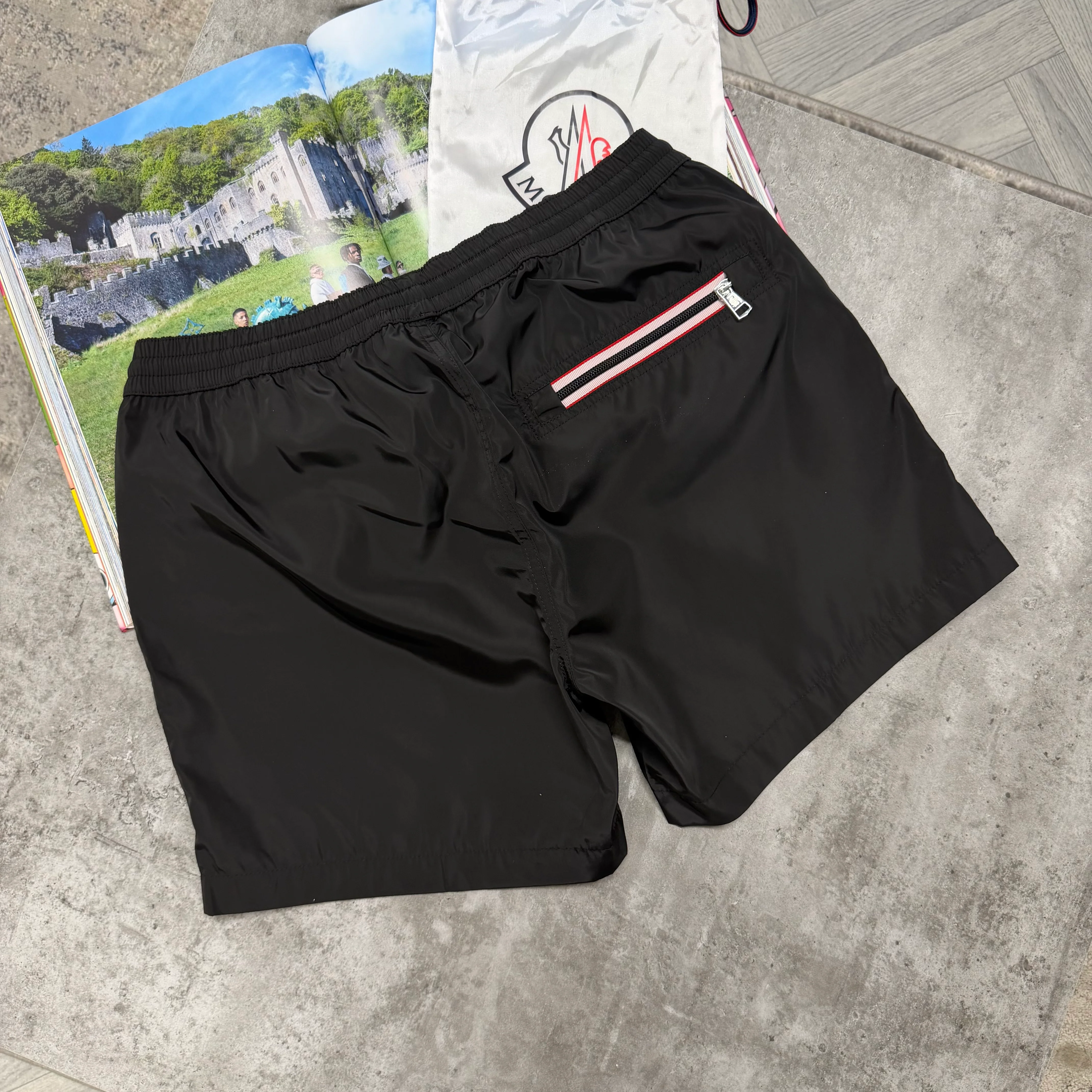 MNCLR TRIPLE LOGO SWIMS - BLACK - Image 2