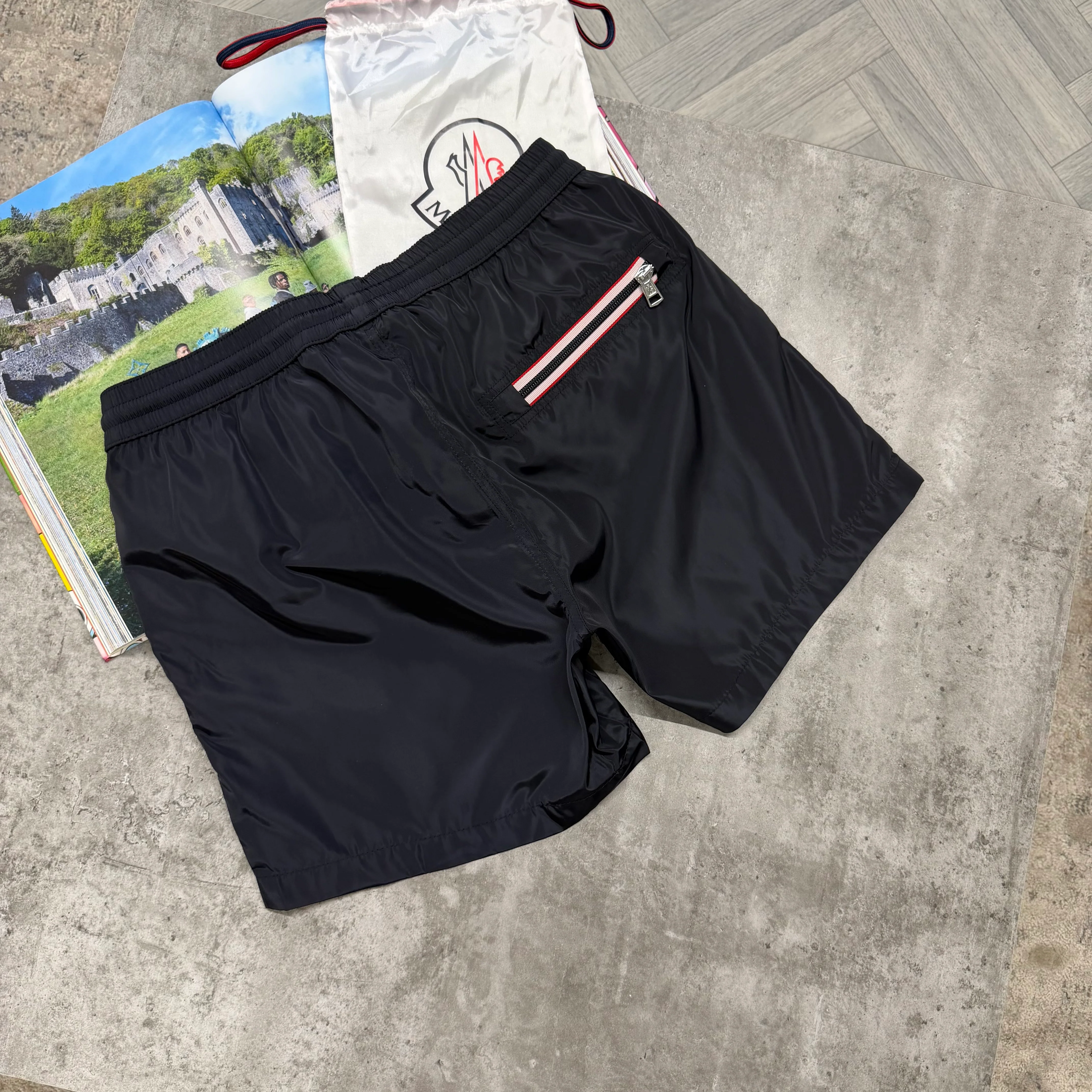 MNCLR TRIPLE LOGO SWIMS - NAVY - Image 2