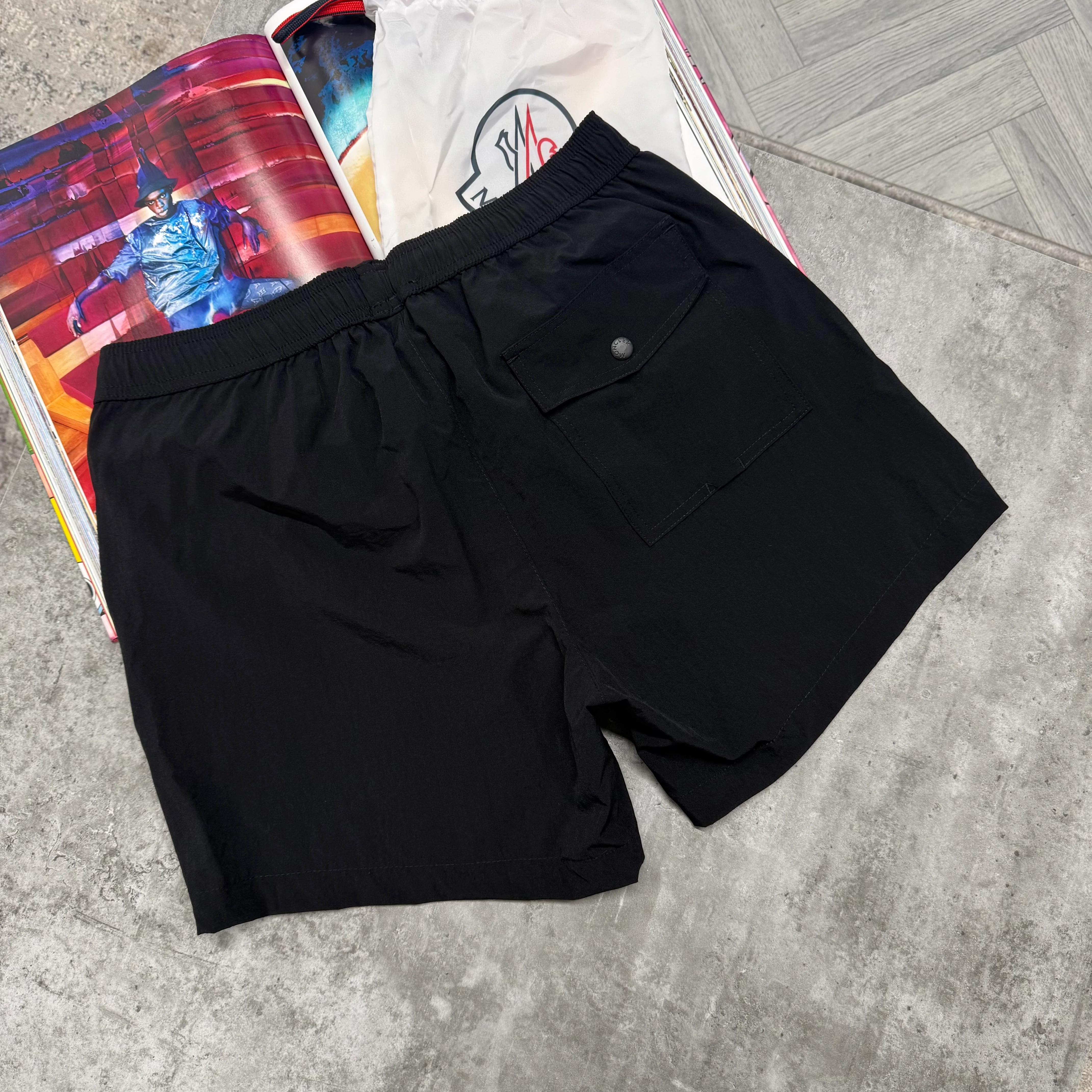 MNCLR ZIP POCKET BAGGED SWIMS - BLACK - Image 2