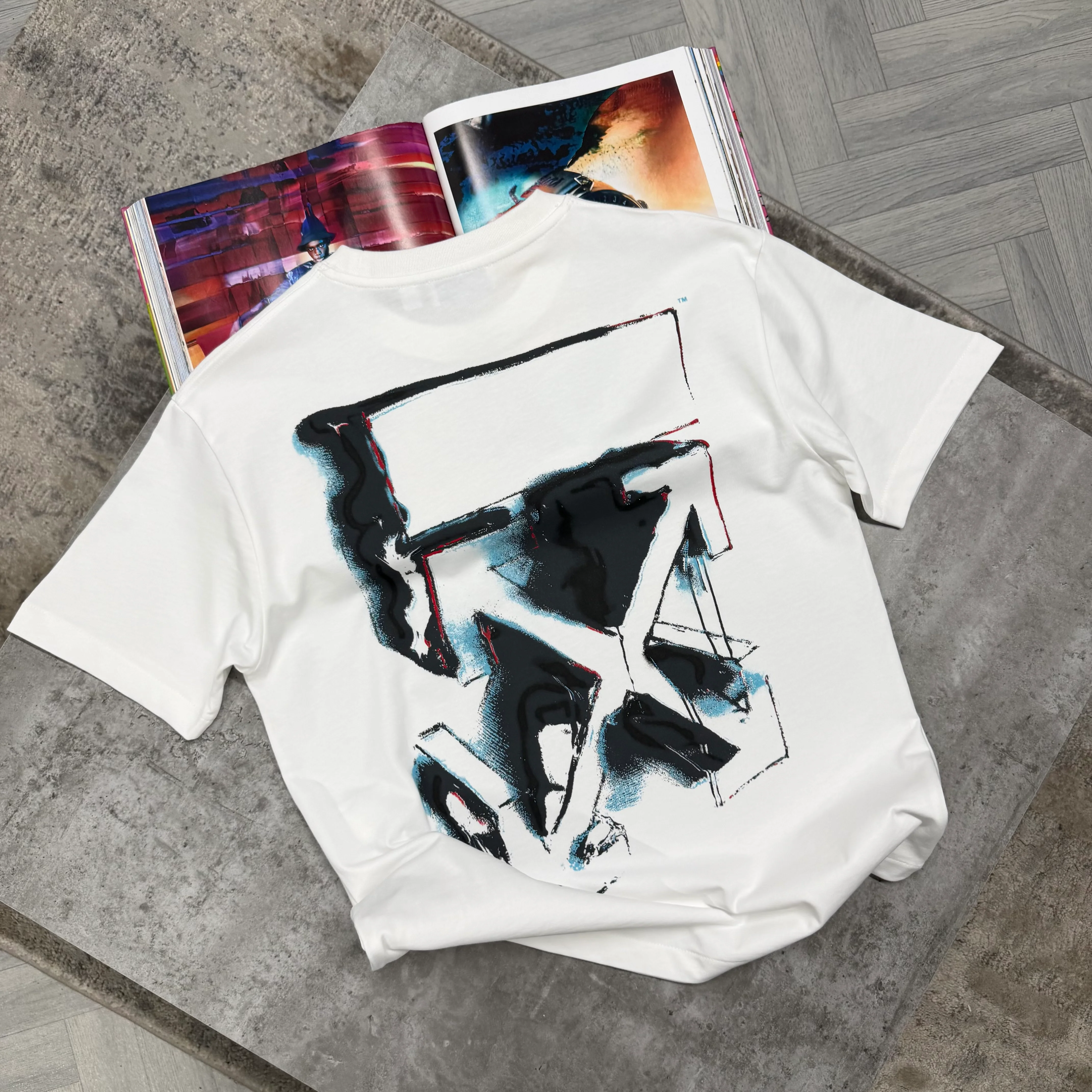 OW SPRAY ARROW T SHIRT - WHITE - Image 2