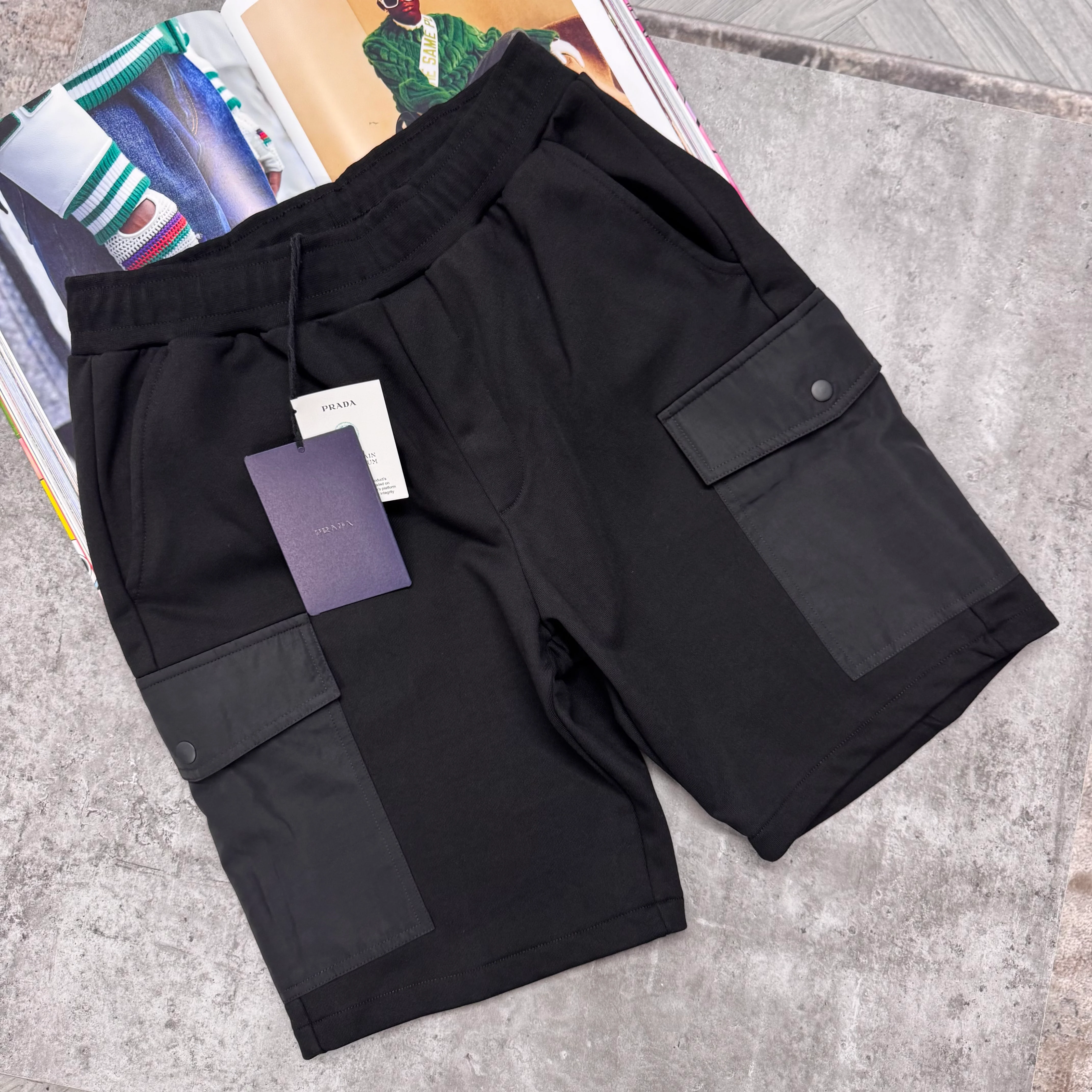 PDA COTTON SHORTS - BLACK - Image 2