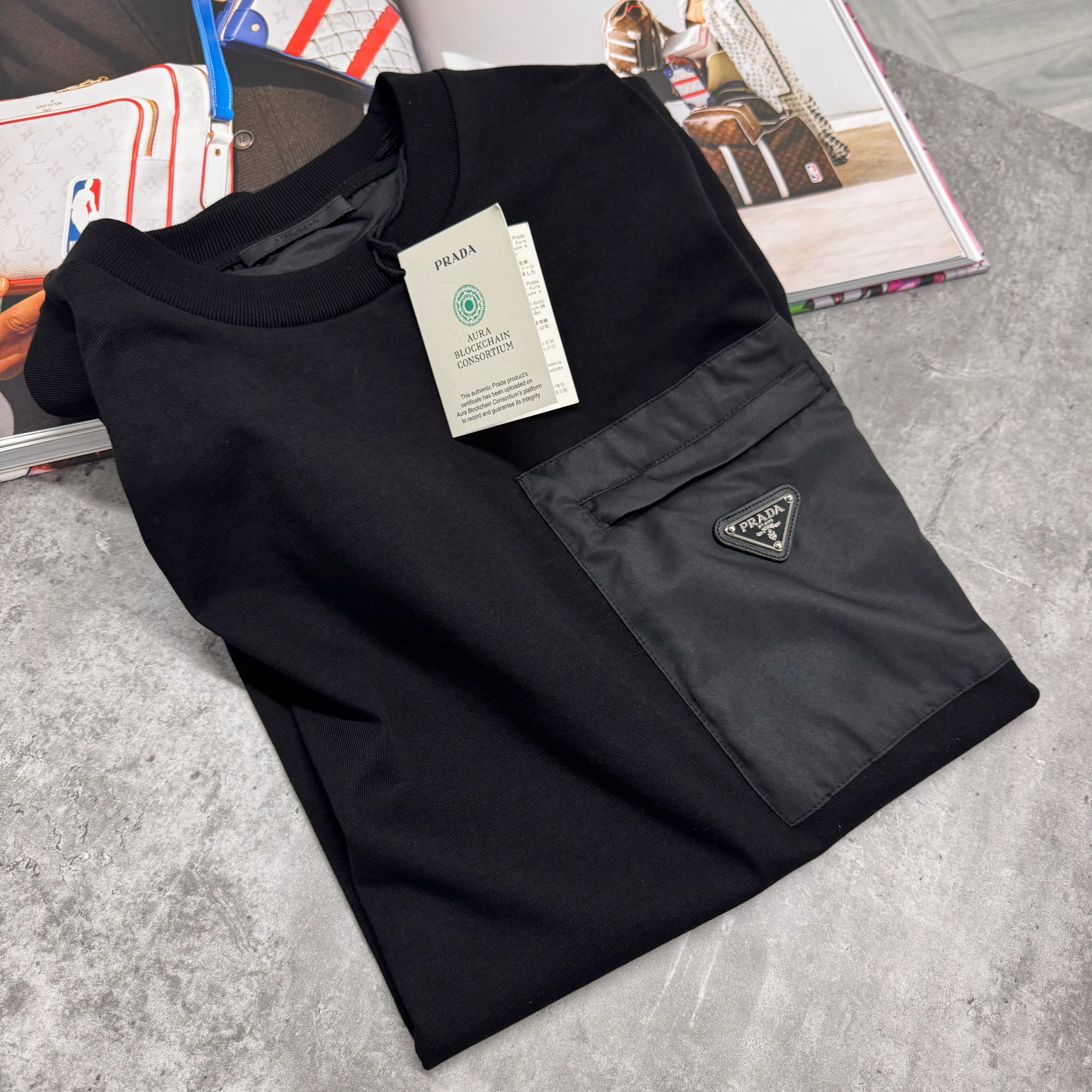 PDA POCKET T SHIRT - BLACK - Image 3