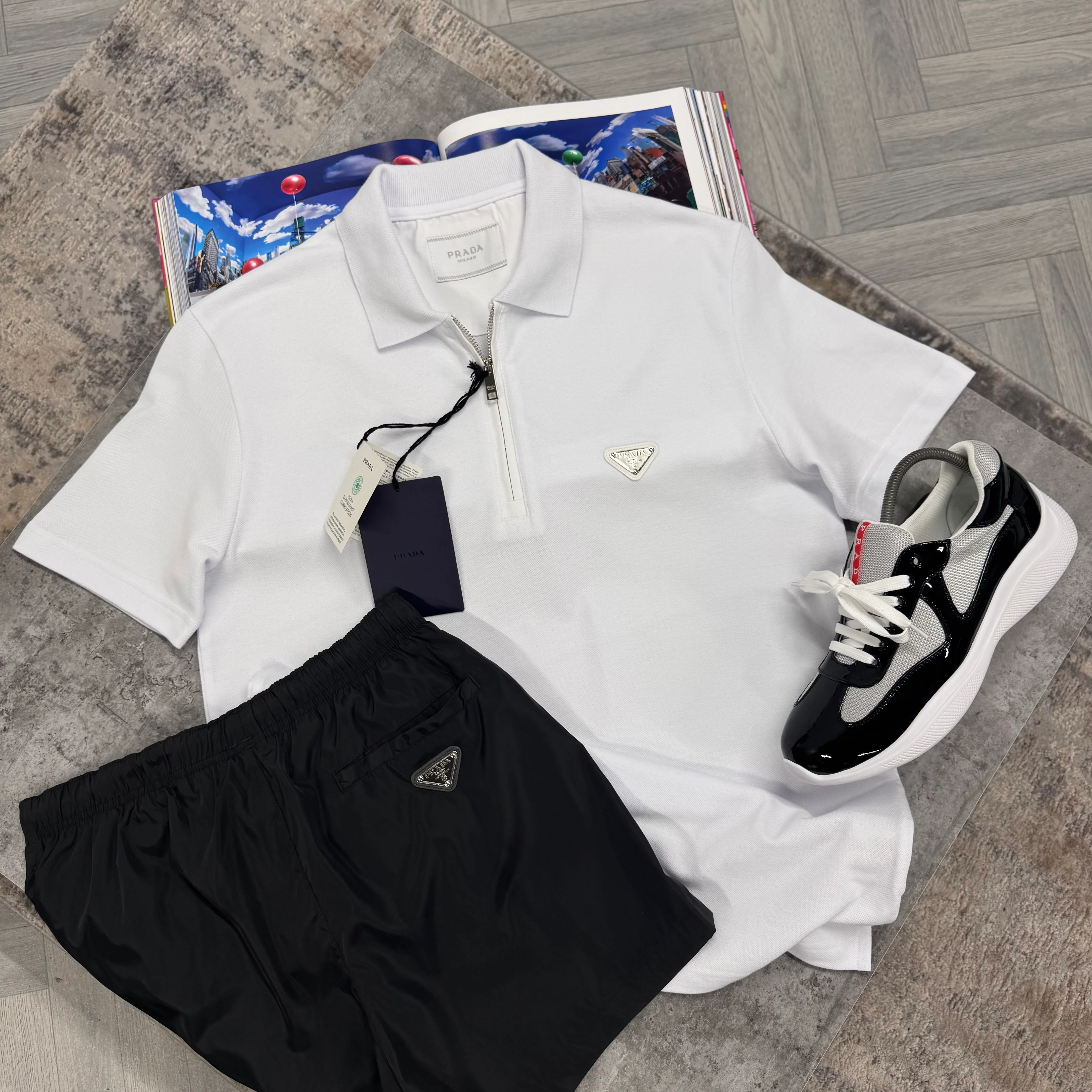 PDA POLO T SHIRT - WHITE - Image 2