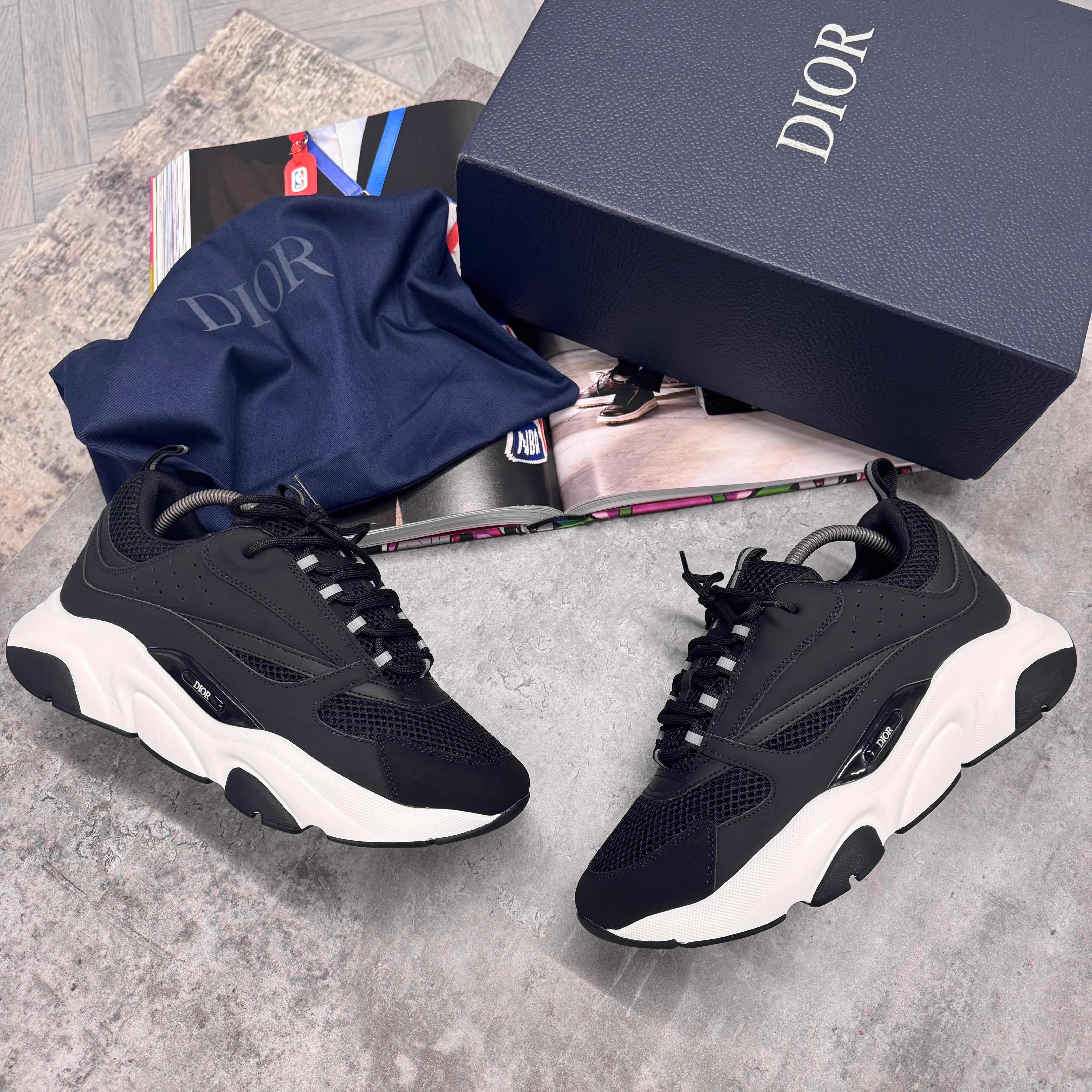 (PRE ORDER) B22 TRAINER - BLACK / WHITE - Image 2