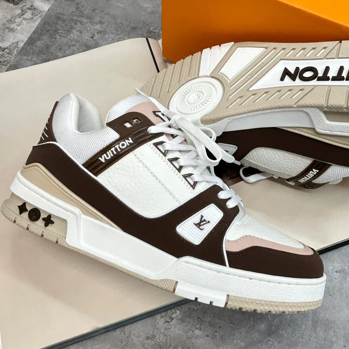 (PRE ORDER) LVE TRAINERS - BROWN / WHITE - Image 3
