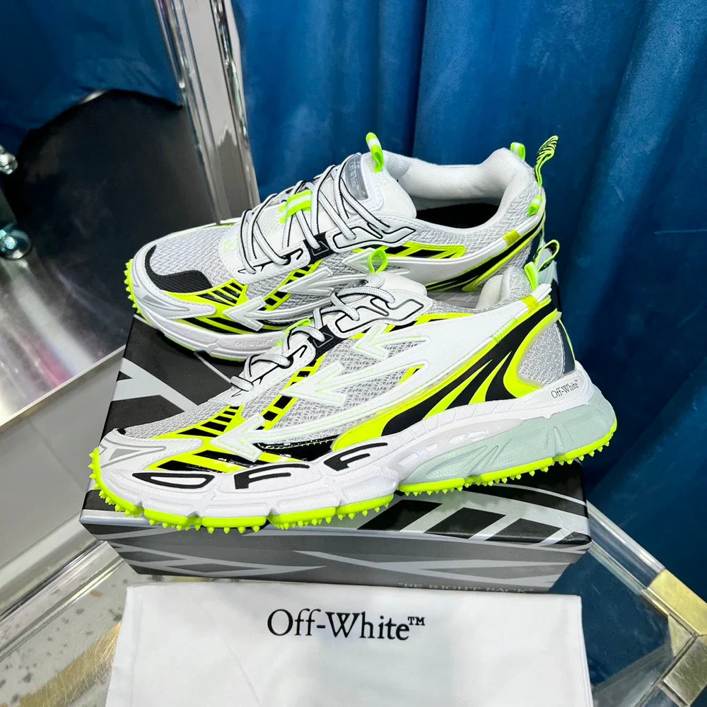 (PRE ORDER) OW TRAINER - WHITE / NEON - Image 3