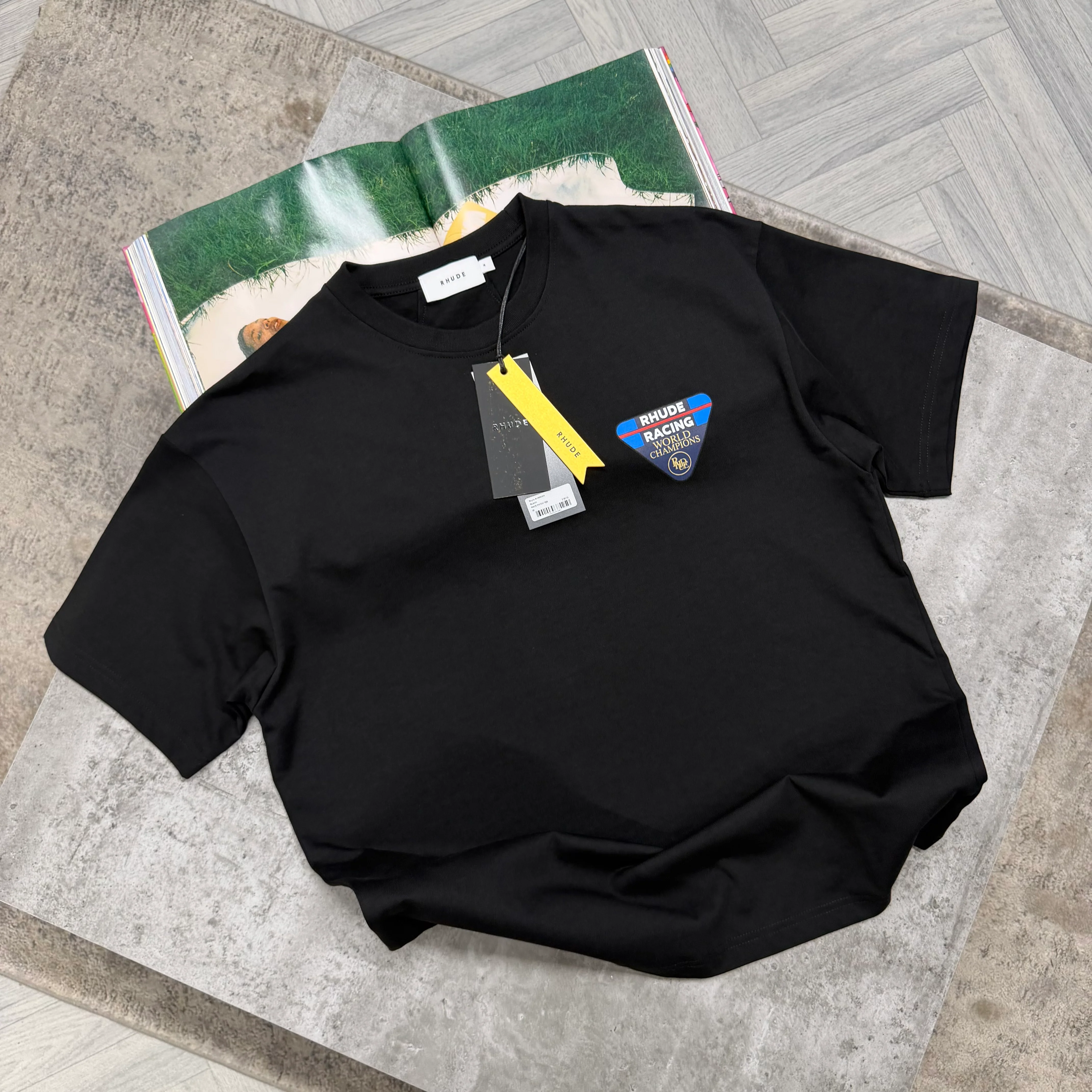 RHU RACING T SHIRT - BLACK - Image 2