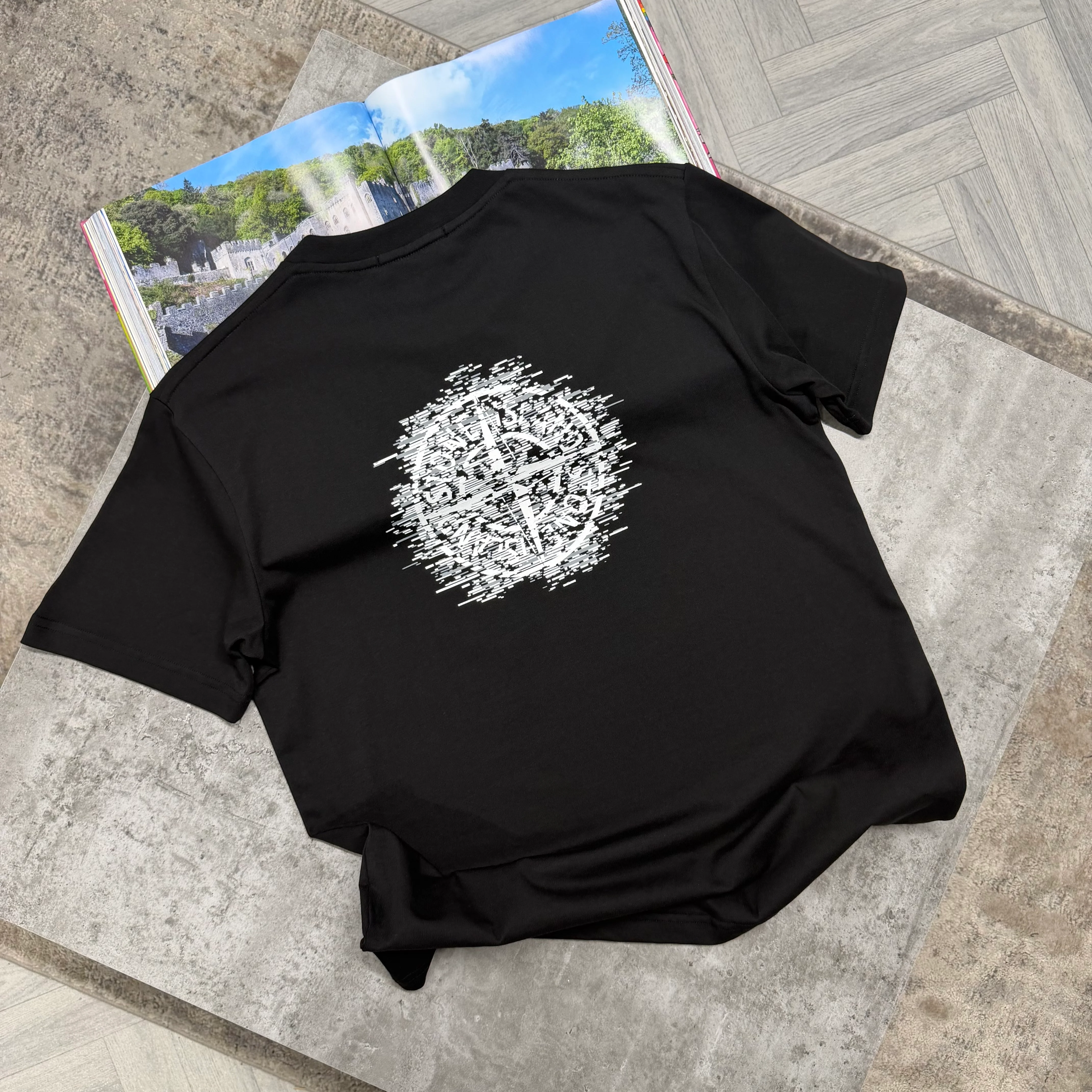 SI BLURR COMPASS T SHIRT - BLACK - Image 2