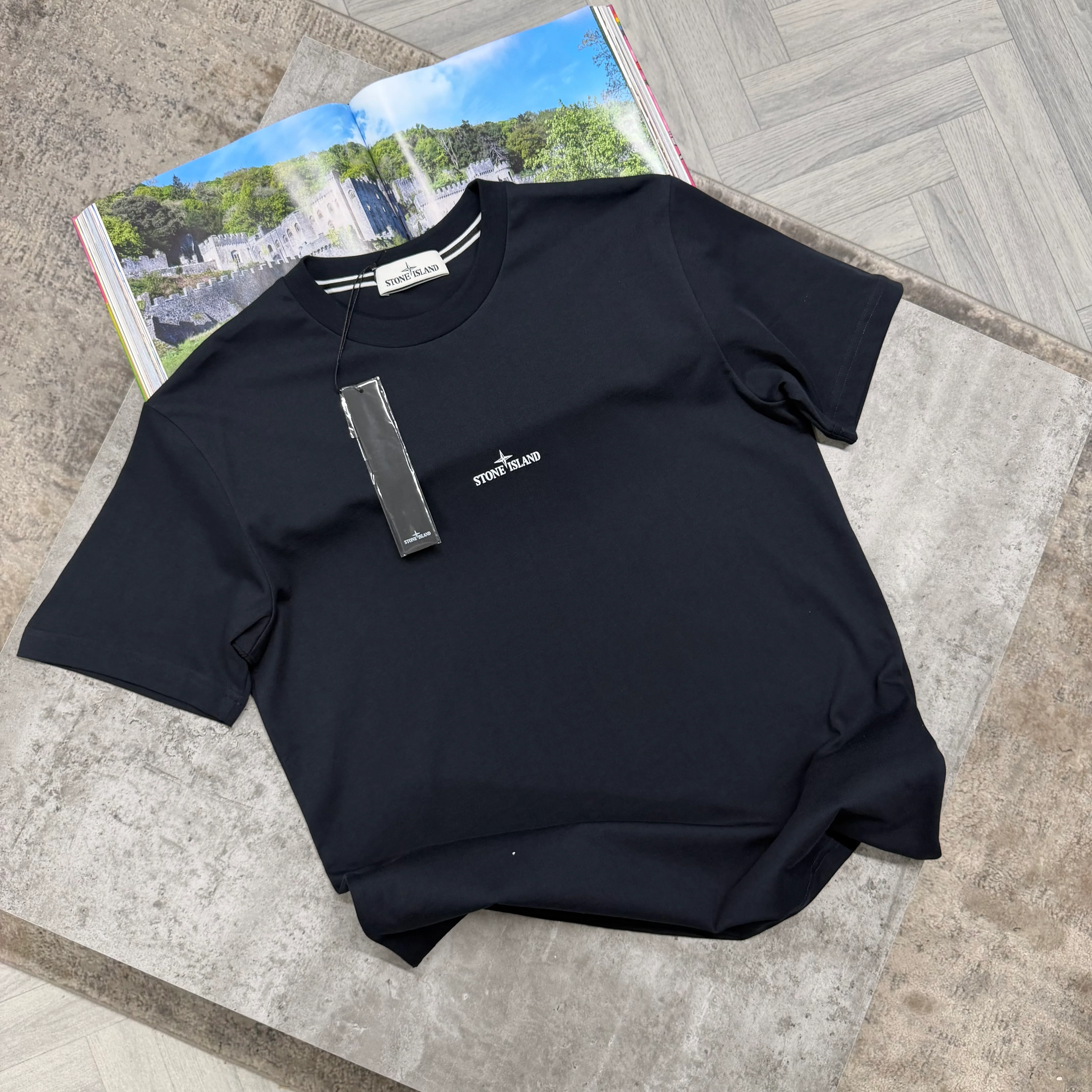 SI BLURR COMPASS T SHIRT - NAVY - Image 2